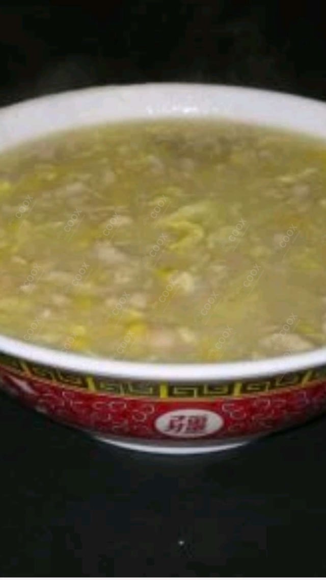 Delicious Chicken Sweet Corn Soup prepared by COOX