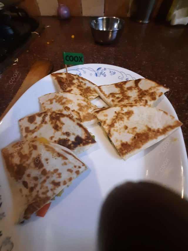 Delicious Veg Quesadillas prepared by COOX