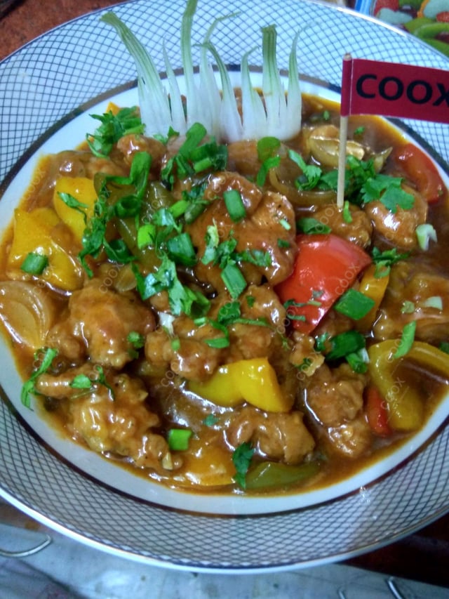 Delicious Chilly Chicken prepared by COOX