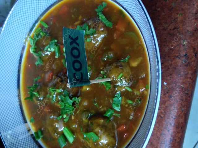 Delicious Veg Manchurian (Gravy) prepared by COOX