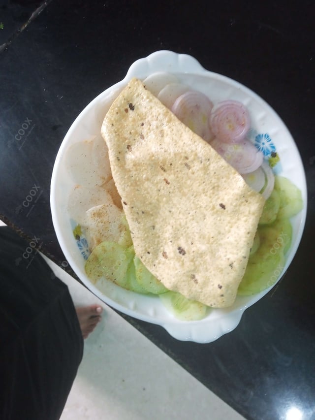 Delicious Salad, Papad prepared by COOX