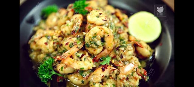 Delicious Butter Garlic Prawns prepared by COOX