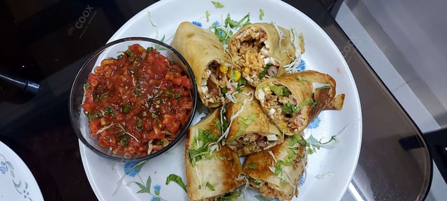 Delicious Veg Burritos prepared by COOX