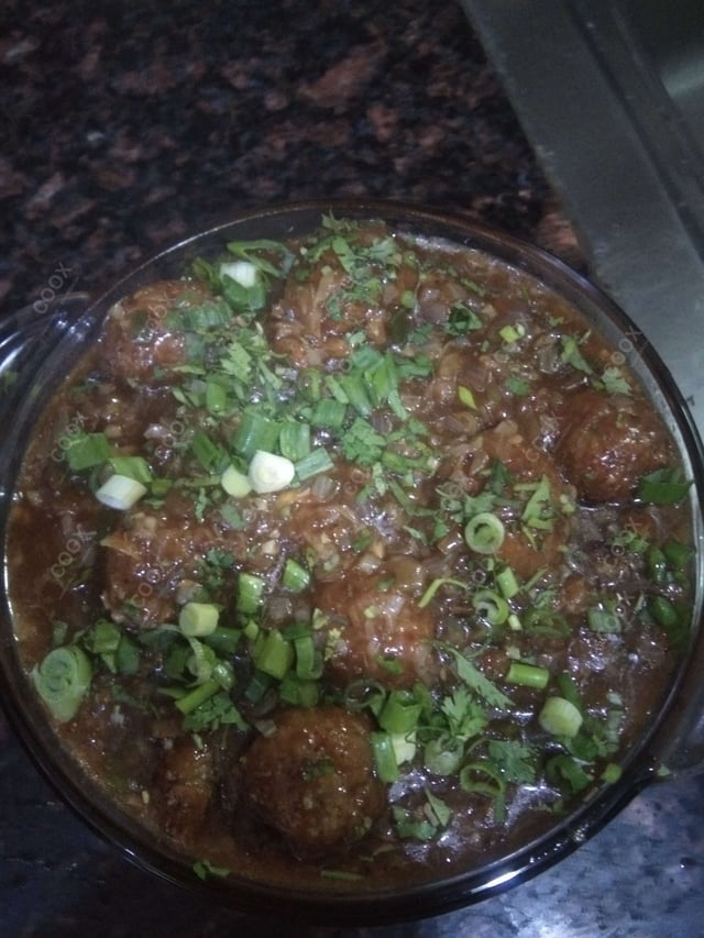 Delicious Veg Manchurian (Gravy) prepared by COOX