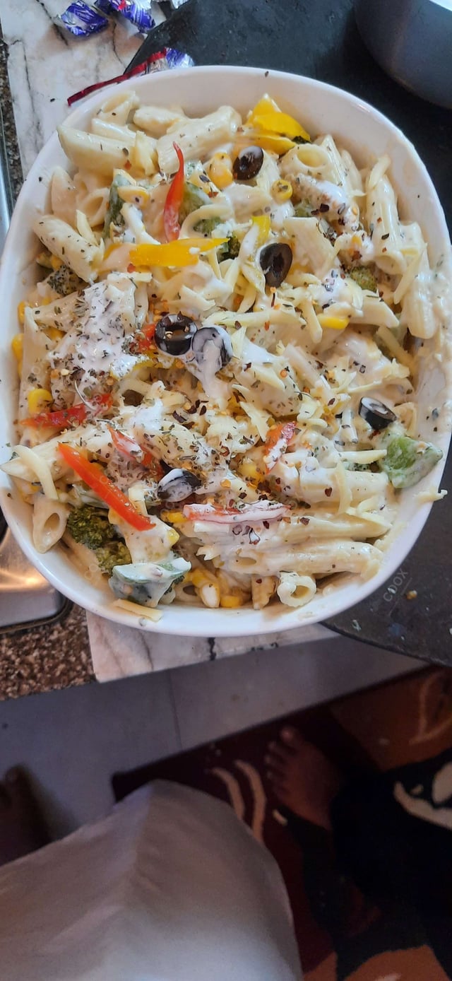 Delicious Pasta in White Sauce prepared by COOX