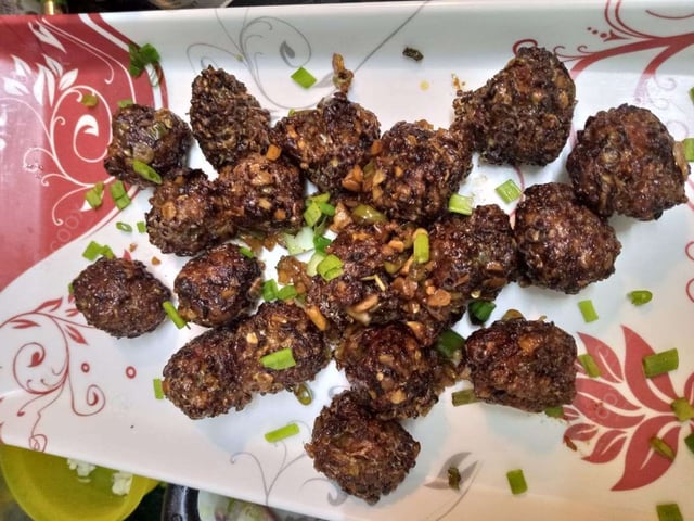 Delicious Veg Manchurian (Dry) prepared by COOX