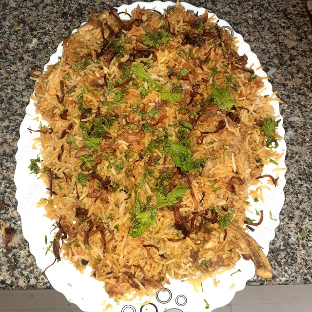 Delicious Chicken Biryani prepared by COOX