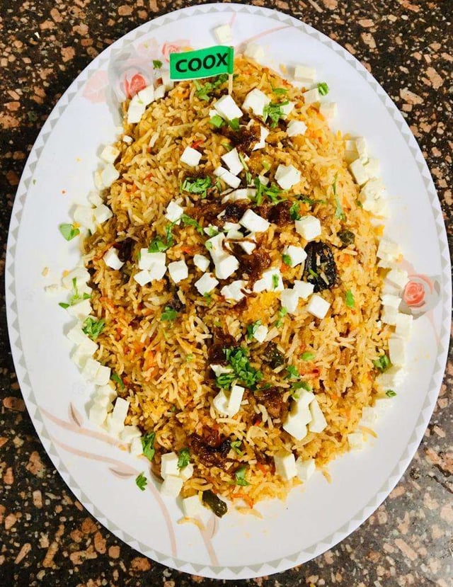 Delicious Veg Biryani prepared by COOX