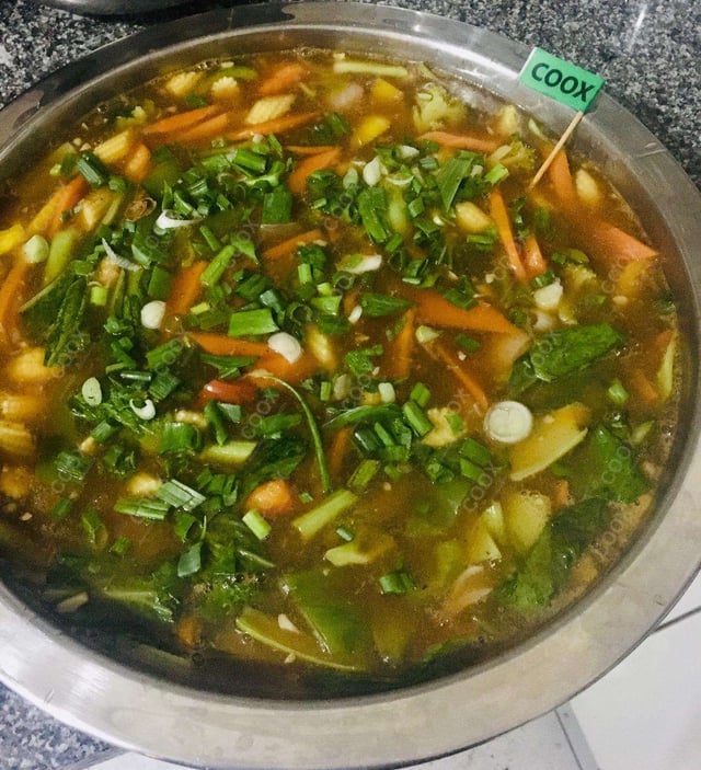 Delicious Mix Veg in Schezwan Sauce prepared by COOX